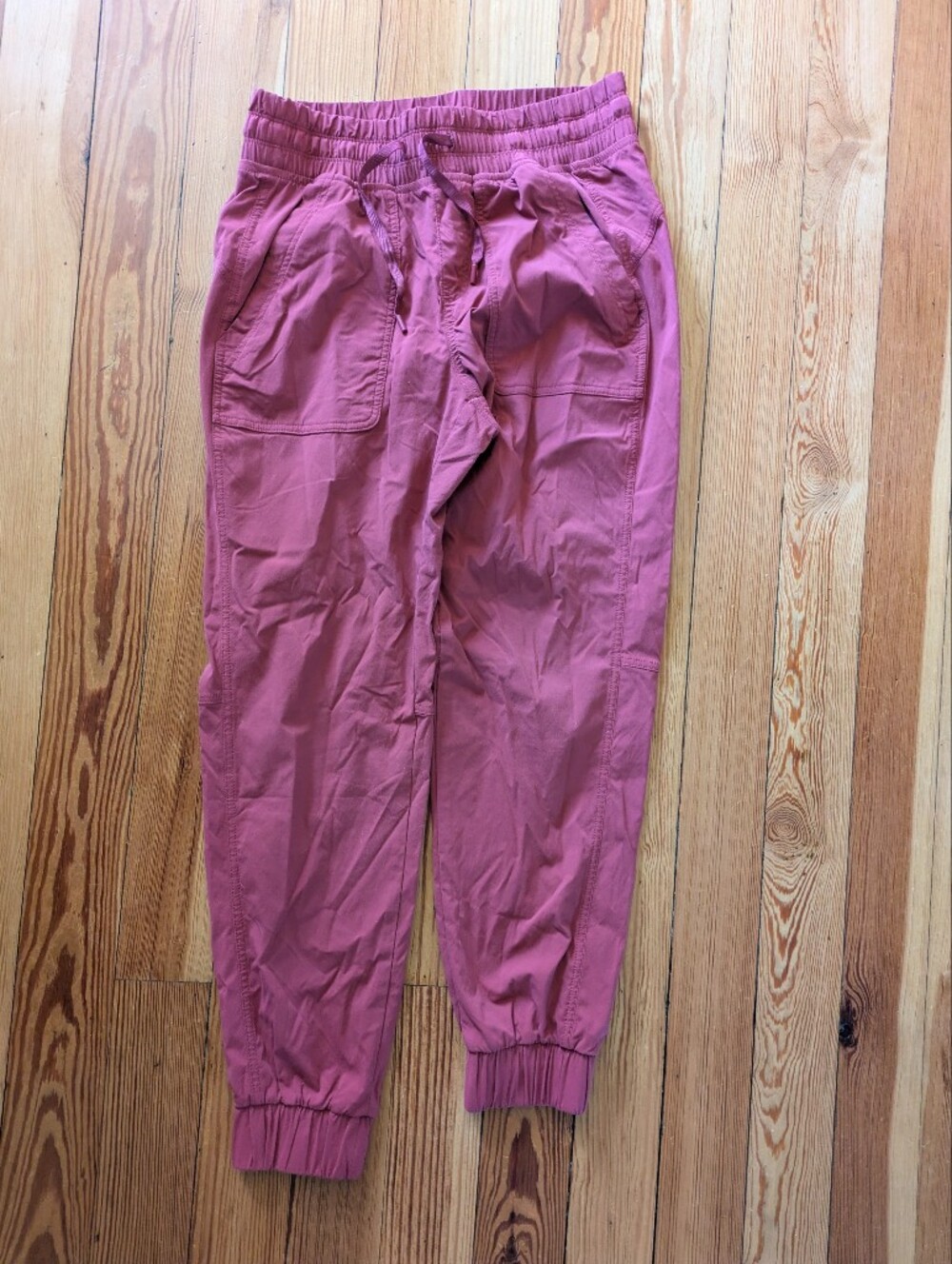 Eddie Bauer Deep Rose Elastic Waist Pants
